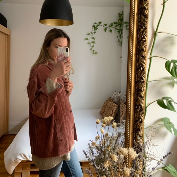 Dusty pink corduroy jacket - Picture 2 of 2